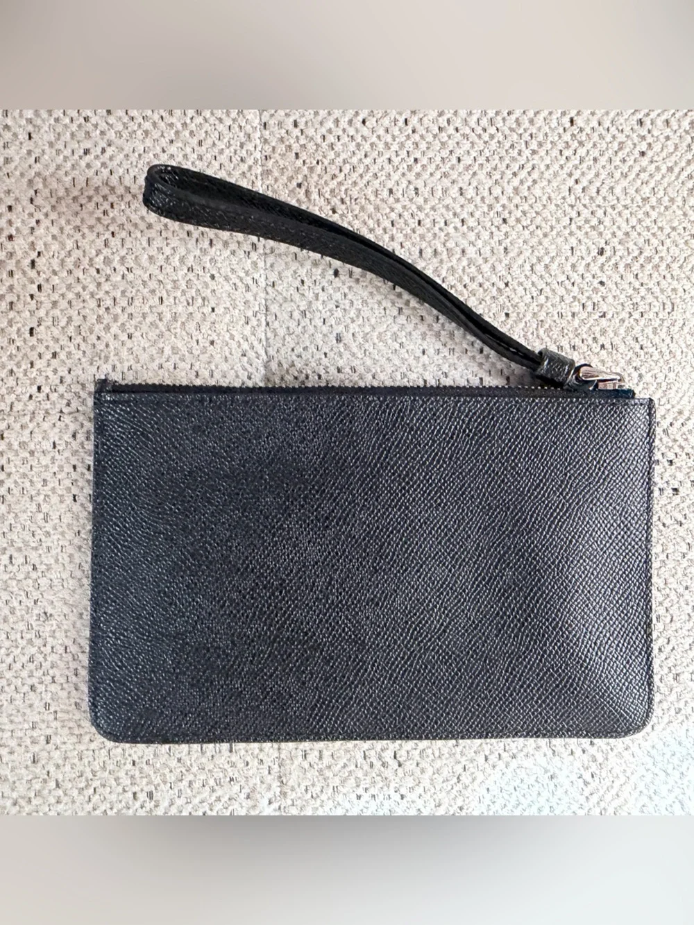 Coach Black Glitter Star Wristlet